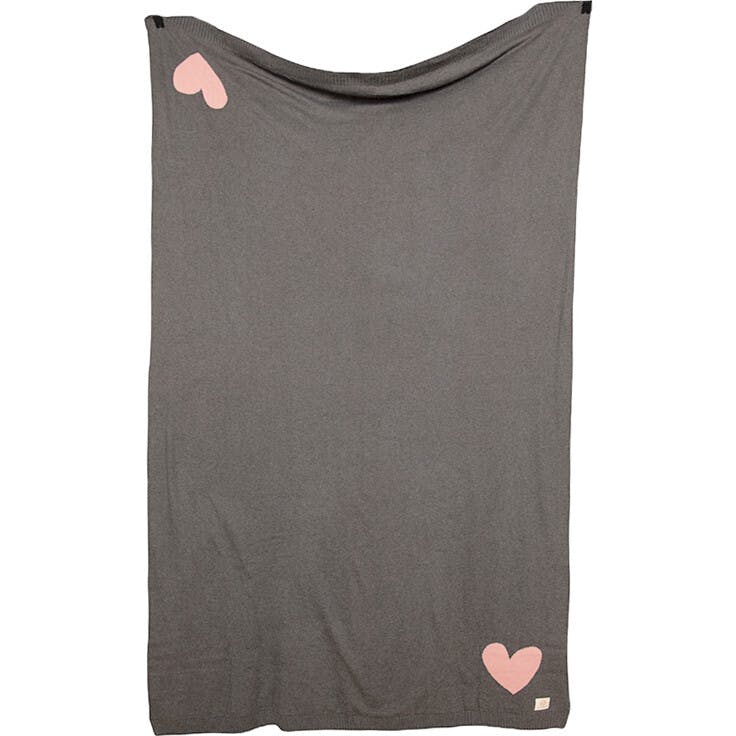 Hearts Reversible Blanket Travel Set