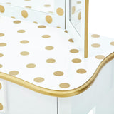Teamson Kids Wooden Polka Dot 2-pc. Play Vanity