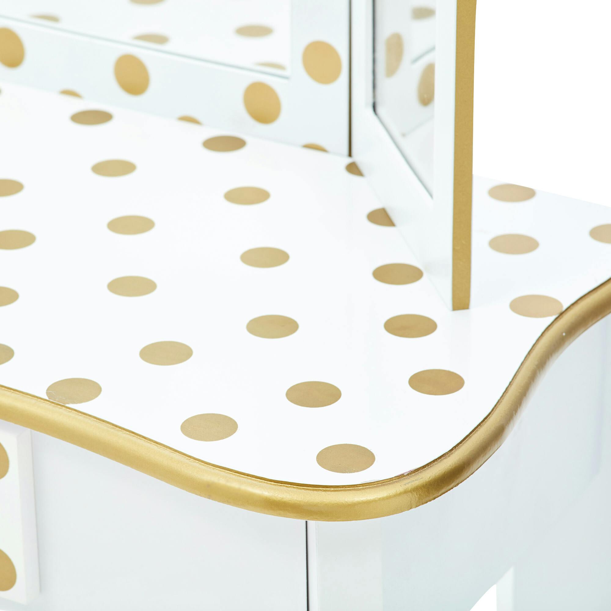 Teamson Kids Wooden Polka Dot 2-pc. Play Vanity