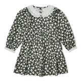 Organic Collar Tiered Dress - Twilight Meadow