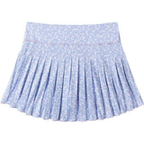 Tween Girls Printed Pleated Skort | Purple Floral
