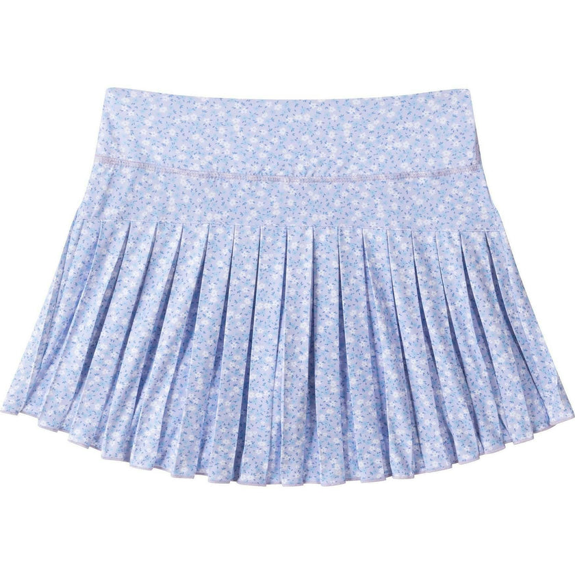 Tween Girls Printed Pleated Skort | Purple Floral