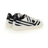 White Striped Sneakers