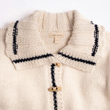 Sail Away Cardigan in Salt/Navy