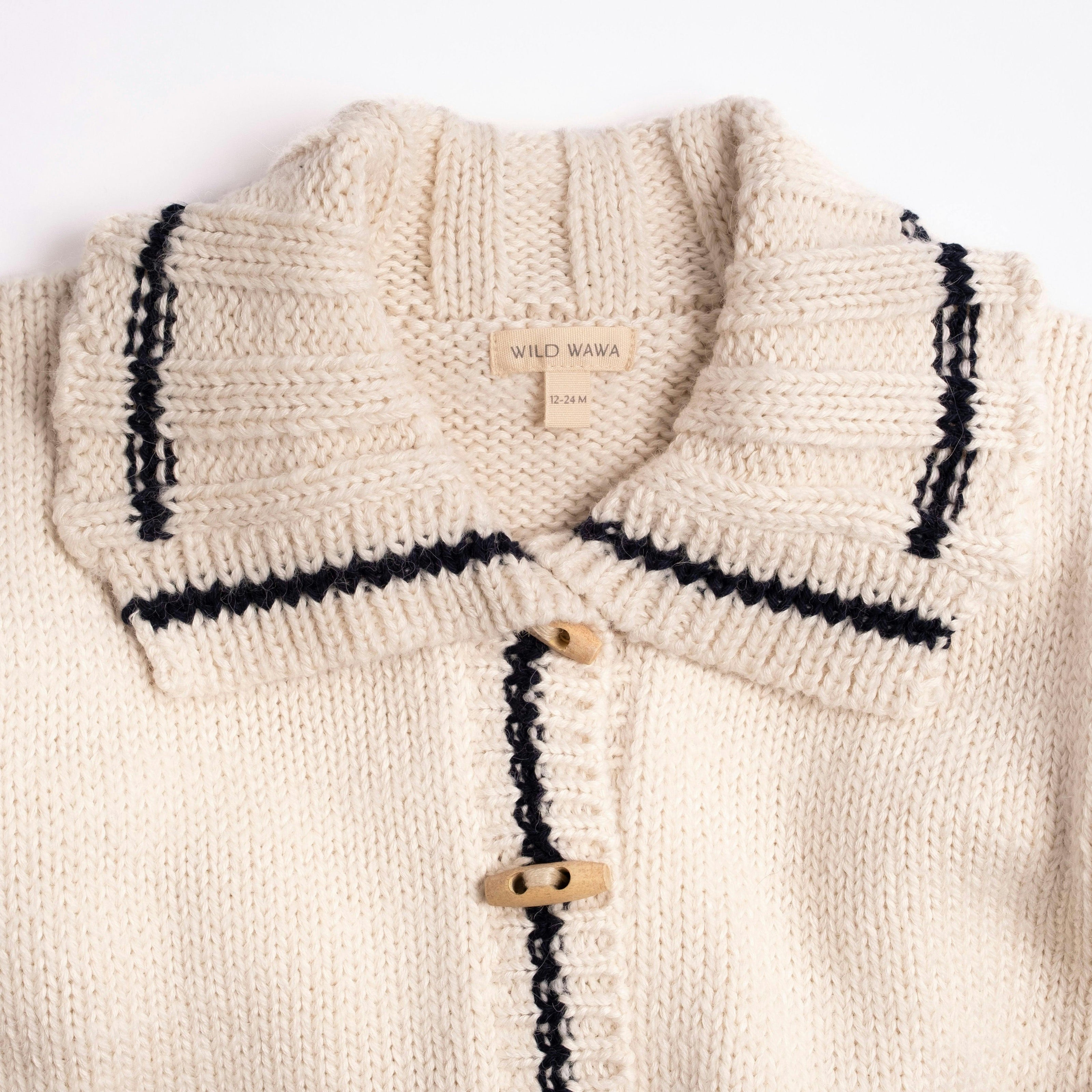 Sail Away Cardigan in Salt/Navy
