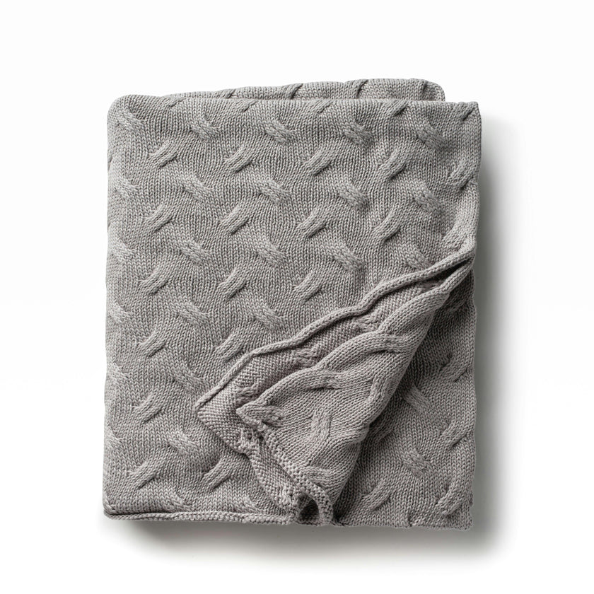 Waves Throw Gray
