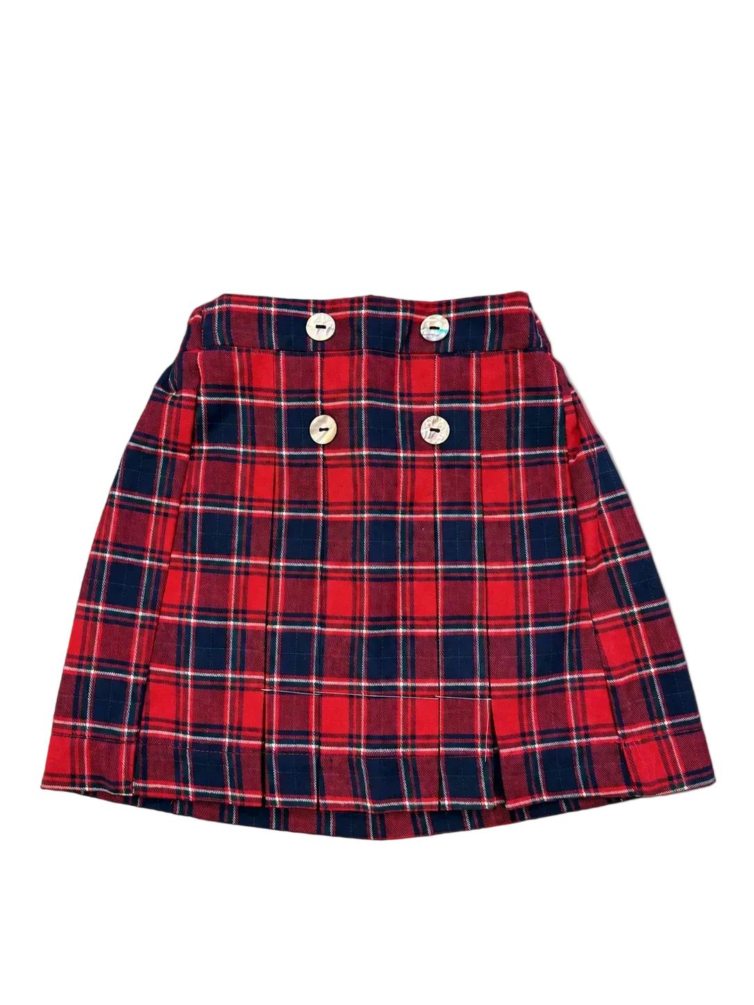 Girls’ Kilt Pleated Tartan Skirt