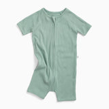 Ribbed Zip Summer Pajamas