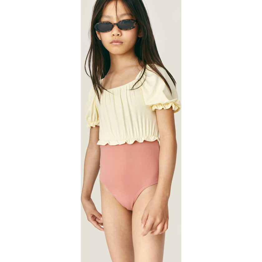 Mipounet SS26 Elise, Swimwear Ecru Terracota