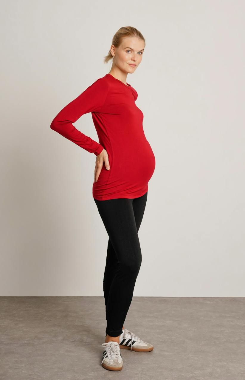 Liv Long Sleeve Maternity Crew Neck Tee