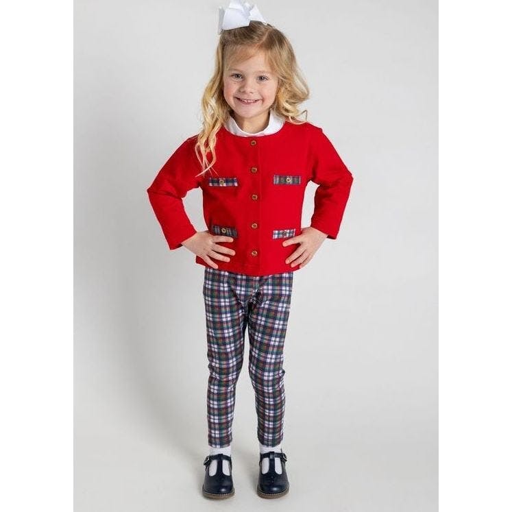 Red French Terry Jacket