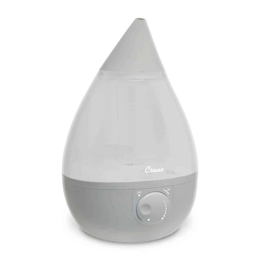 Crane 1 Gallon Drop Shape Cool Mist Humidifier for Nursery