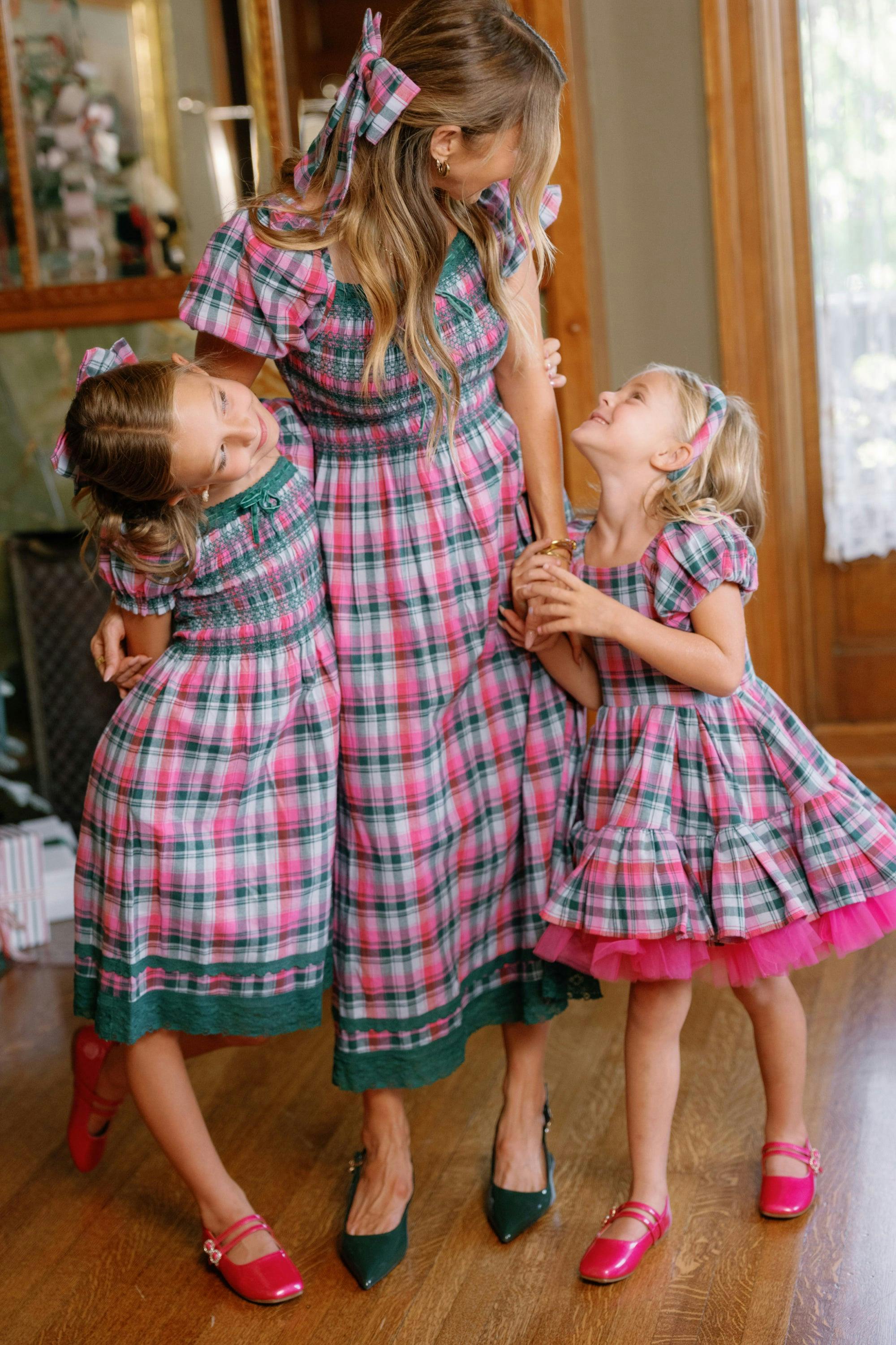 Teen Sunday Best Dress in Vibrant Plaid