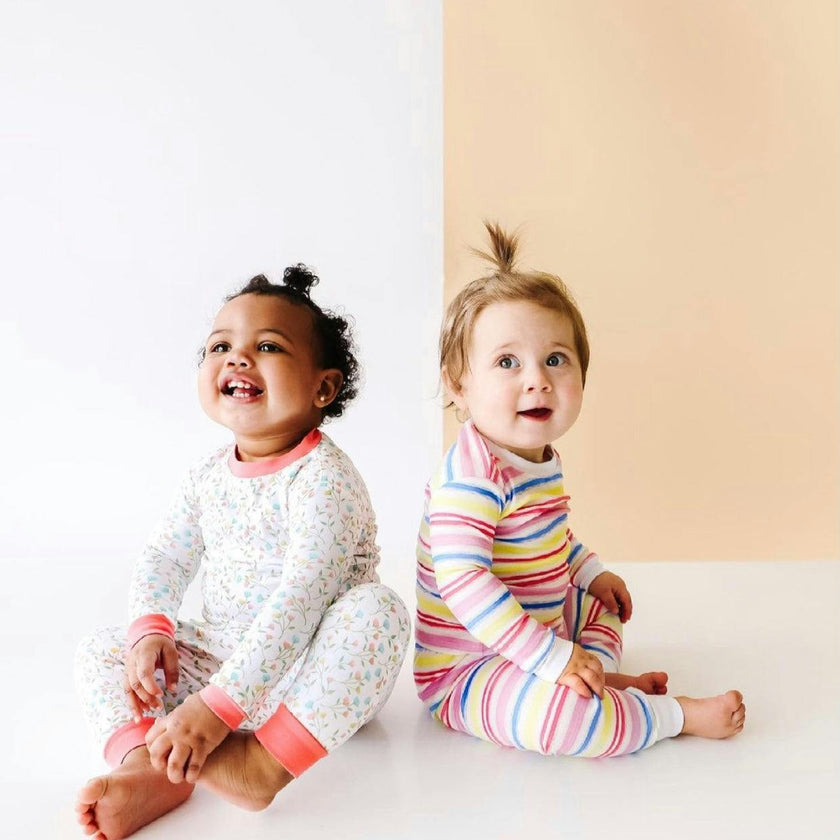 Rainbow Stripe 2-piece Pajama