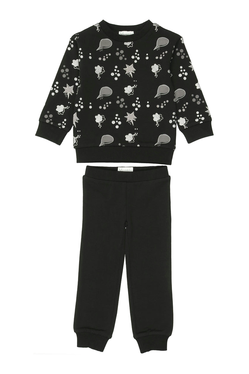 Girls Super Bubble Sweatshirt & Sweatpant 2-Piece Set