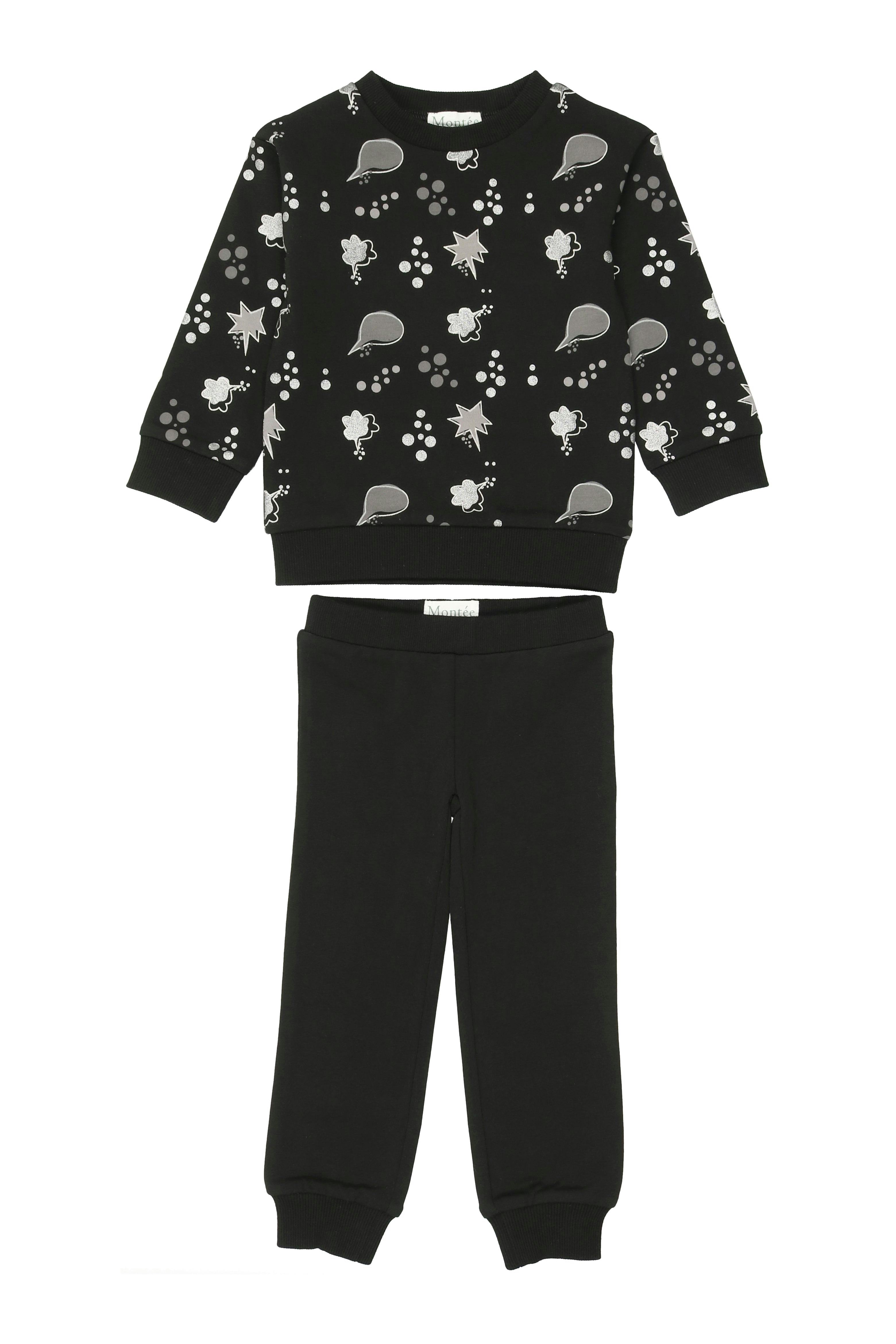 Girls Super Bubble Sweatshirt & Sweatpant 2-Piece Set