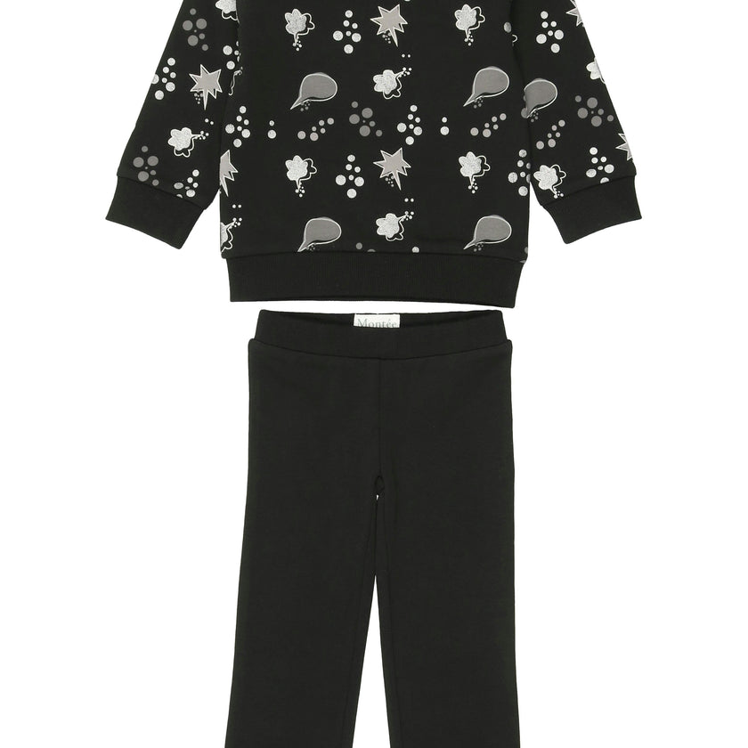 Girls Super Bubble Sweatshirt & Sweatpant 2-Piece Set