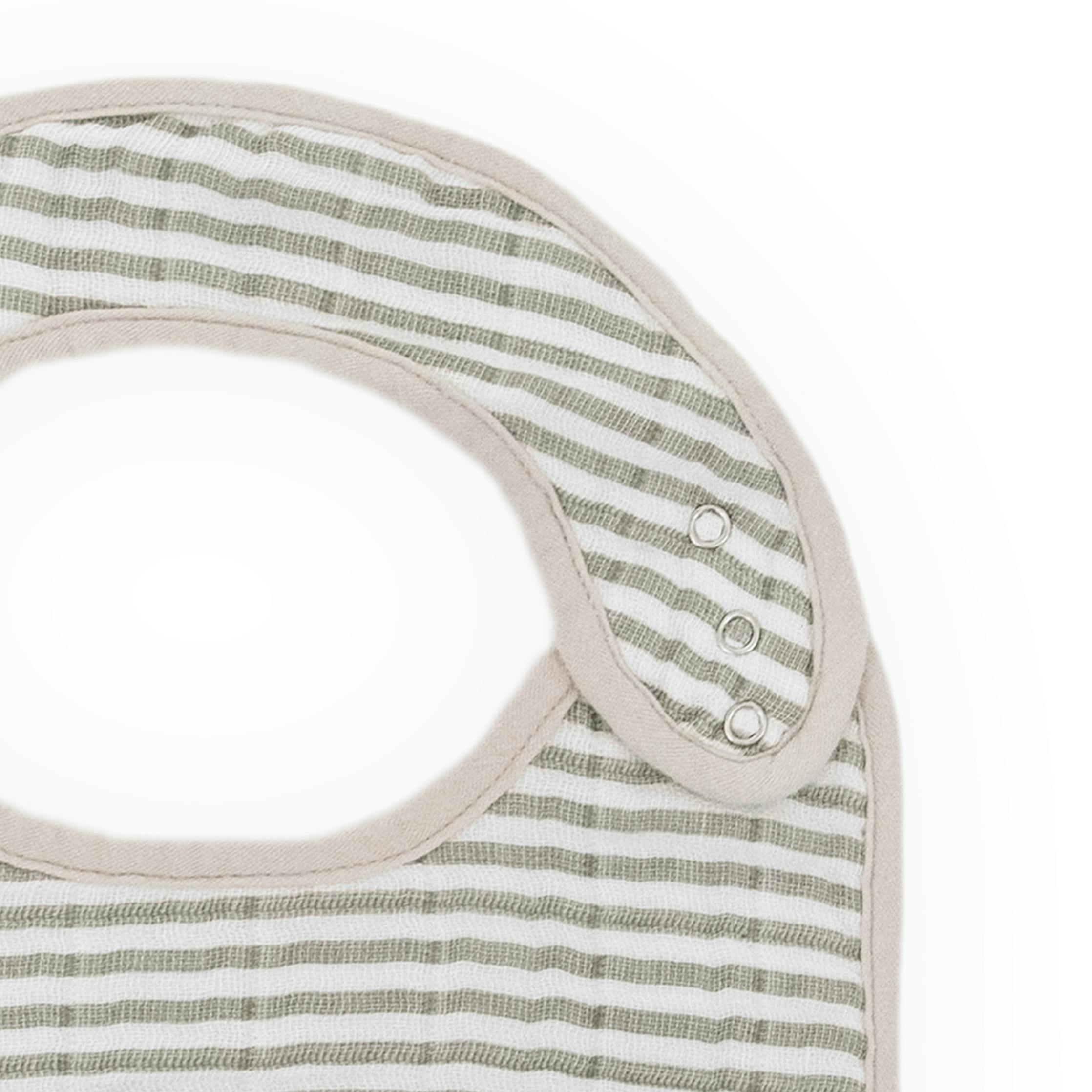 Cotton Muslin Classic Bib 3 Pack - Watercolor Roses