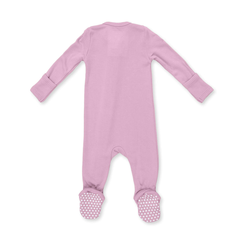 Solid Lilas - 2 Way Zipper Footie