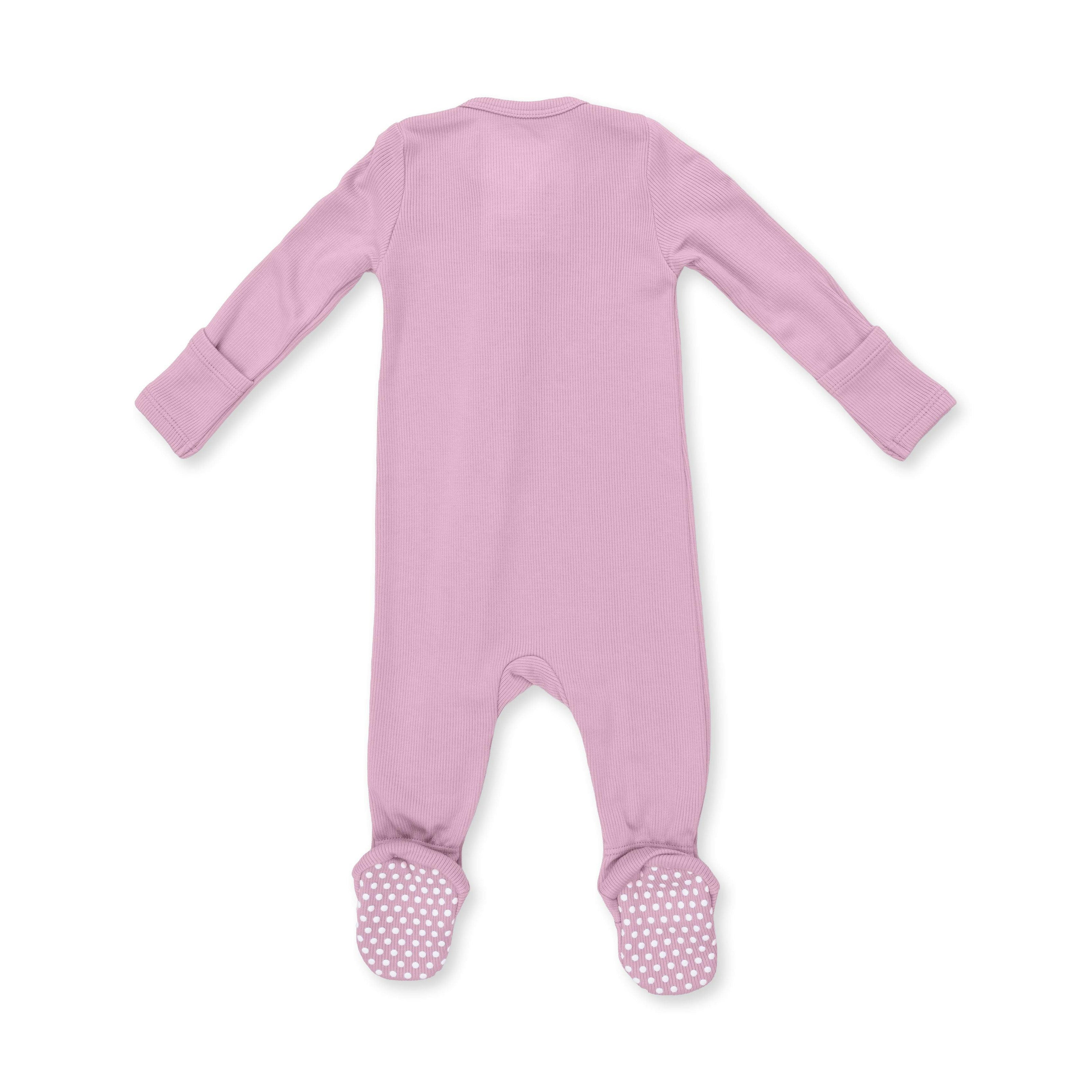 Solid Lilas - 2 Way Zipper Footie
