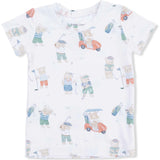 Golfing Teddy Bears - Short Sleeve Loungewear Set