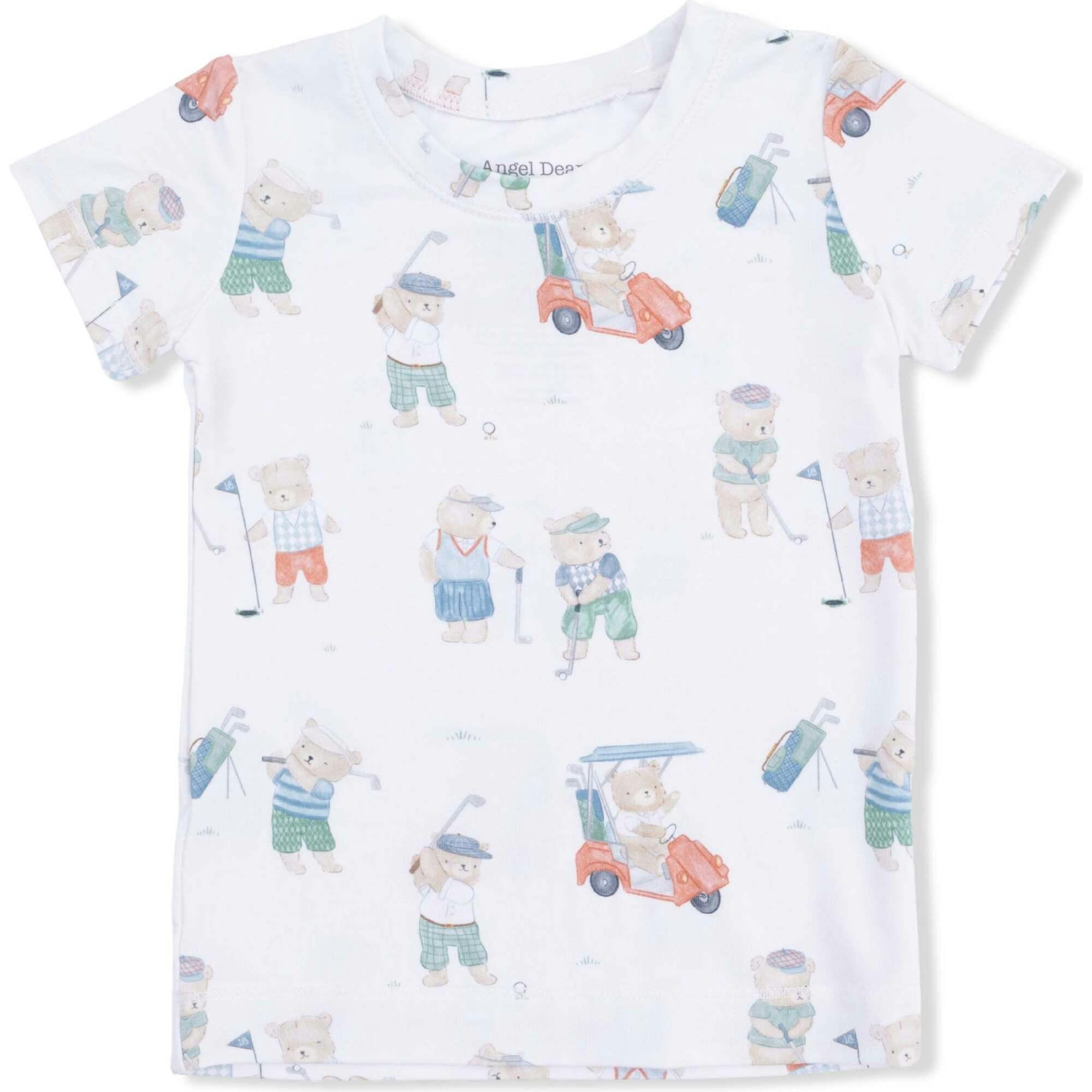 Golfing Teddy Bears - Short Sleeve Loungewear Set