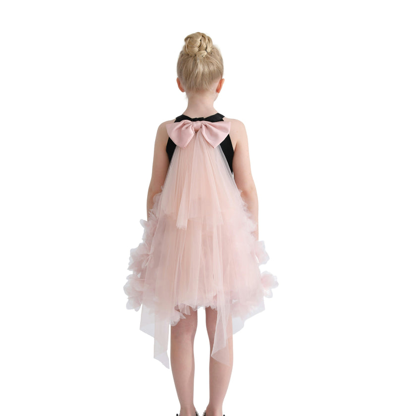 Pink Valentina Tulle Bow Gown