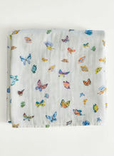 Oh Baby! Shawl Blanket, Bib & Burp Set - Madame Butterfly