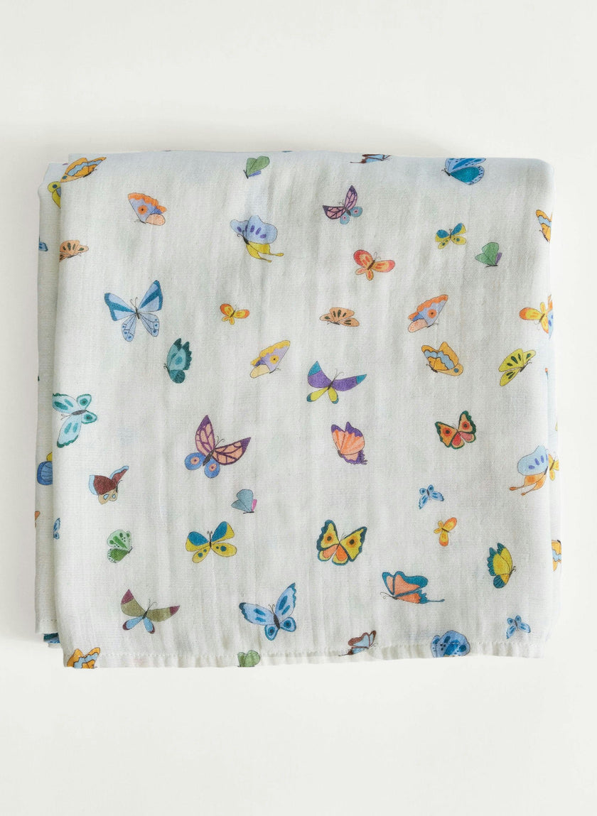 Oh Baby! Shawl Blanket, Bib & Burp Set - Madame Butterfly