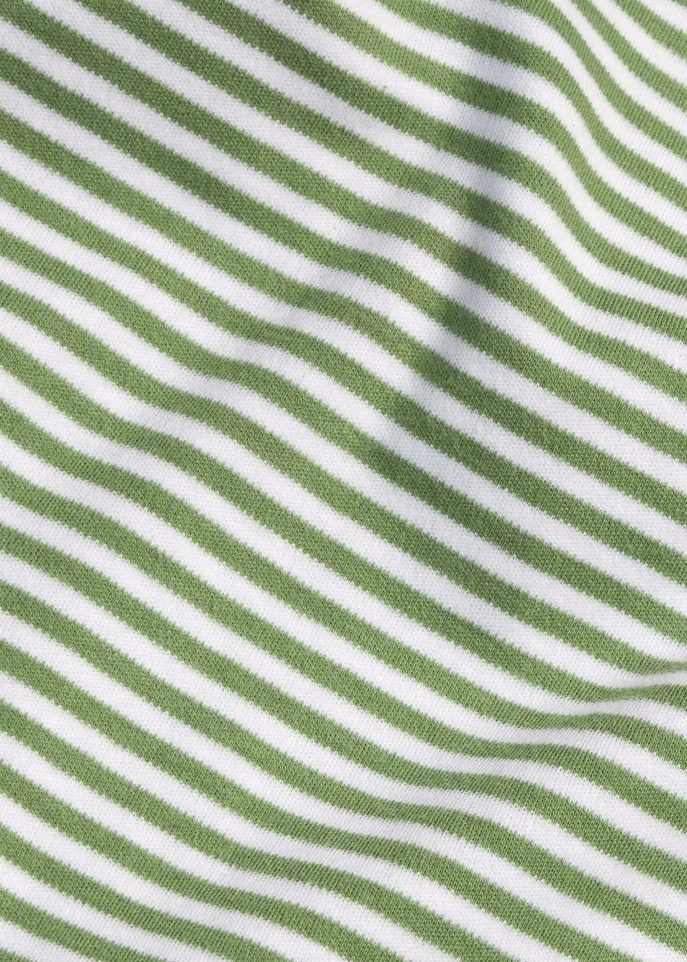 Long Sleeve Polo - Watercress Stripe