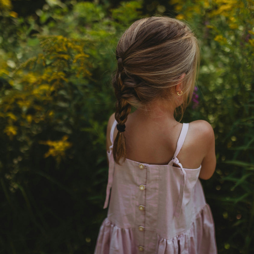 Hikari Pintuck Dress | Soft Pink