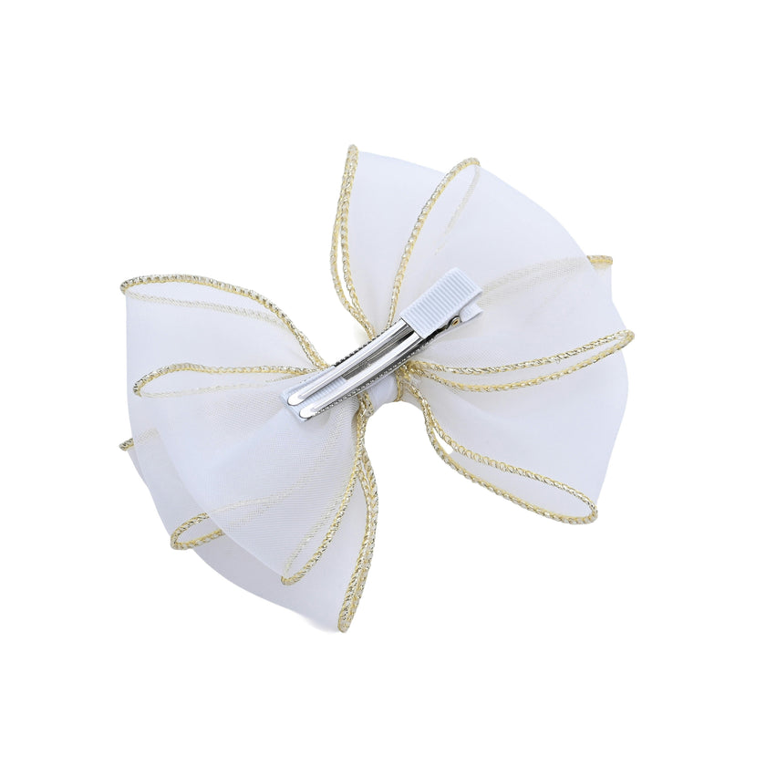 Tulle Glitter Bow Hir Clip Set