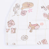 Cowgirl Nursery - Kimono Gown & Ruffle Knotted Hat