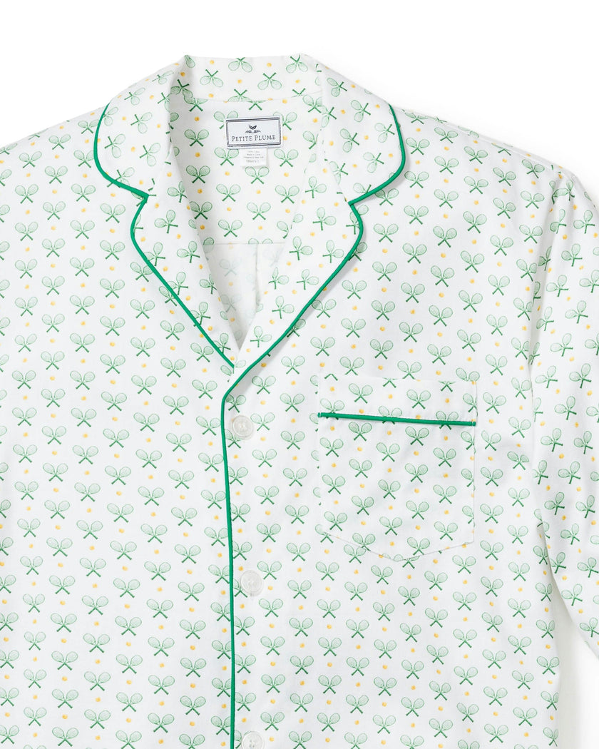 Men's Twill Pajama Set in Match Point