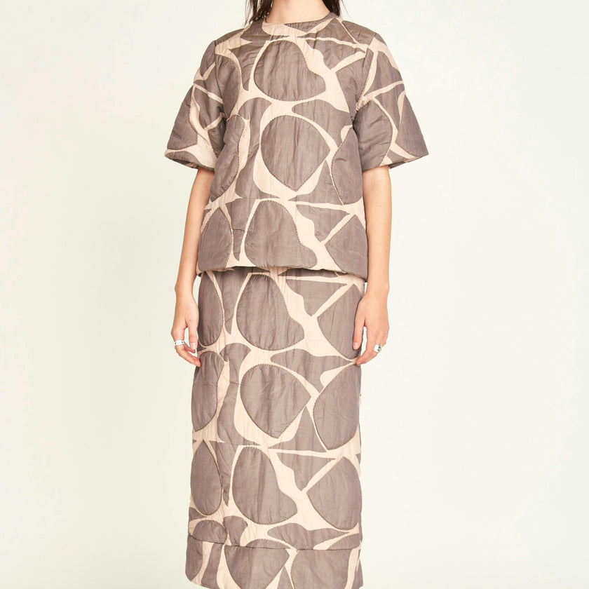 Lombok Skirt in Charcoal Jurassic