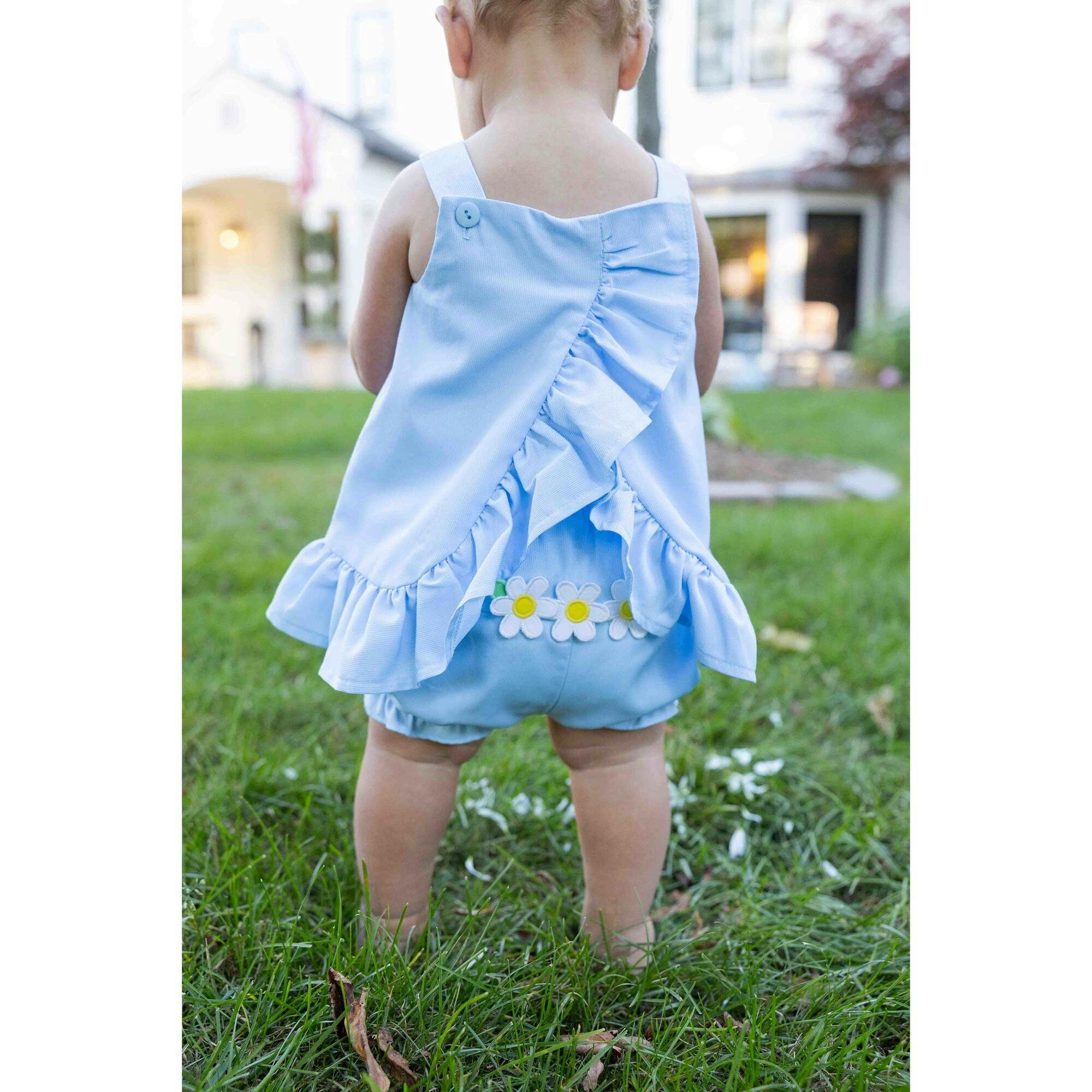 Pique Dress & Bloomer with Daisies