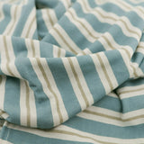 Stretch Knit Swaddle Blanket - Blue Vintage Stripe