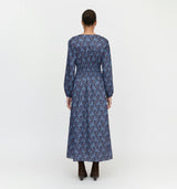 The Rosely Dress - Navy Cala Paisley
