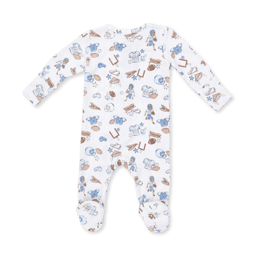 Football Nursery - 2 Way Zipper Footie