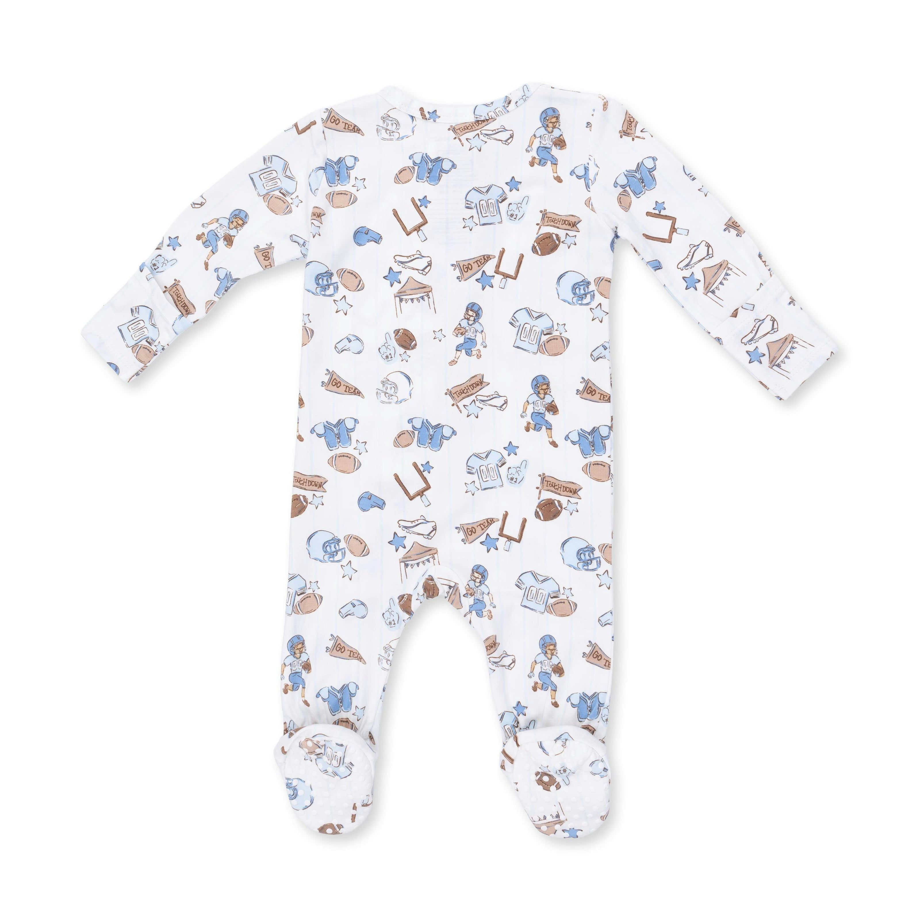 Football Nursery - 2 Way Zipper Footie