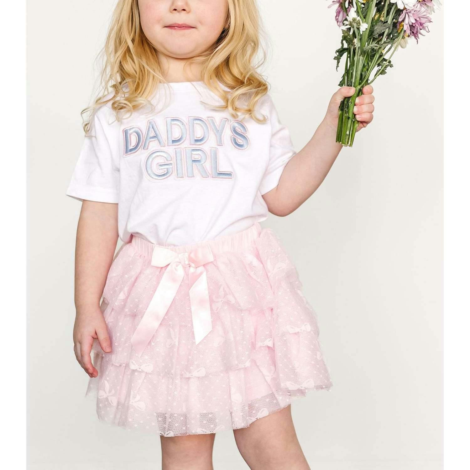 Daddy's Girl Patch Short Sleeve T-Shirt - White