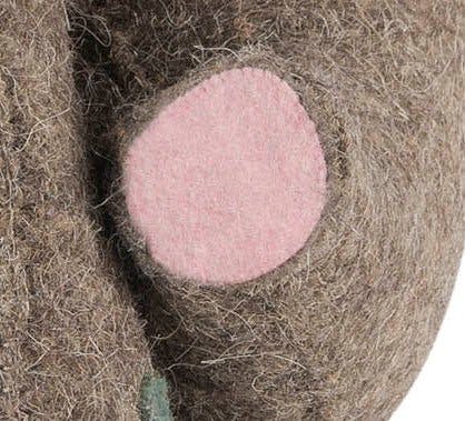 Pink Elephant Door Stop Hand Felted Wool