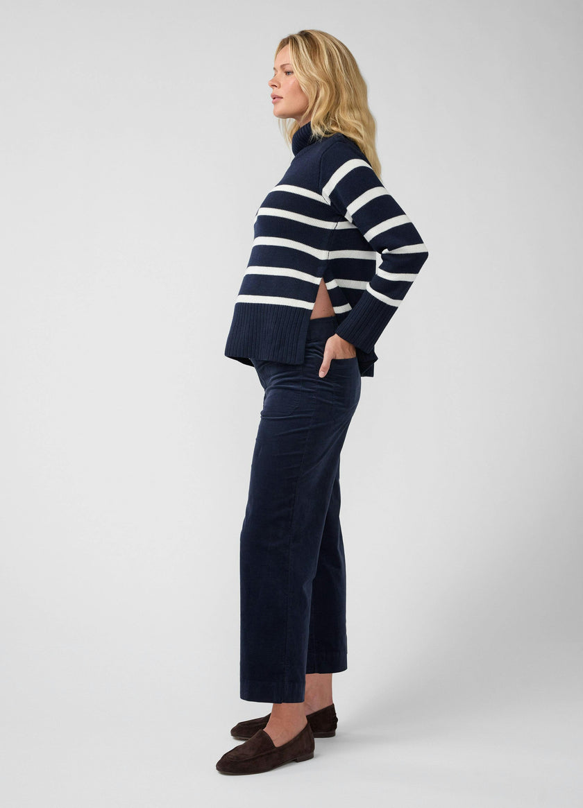 Stretch Cord Ankle Maternity Pant