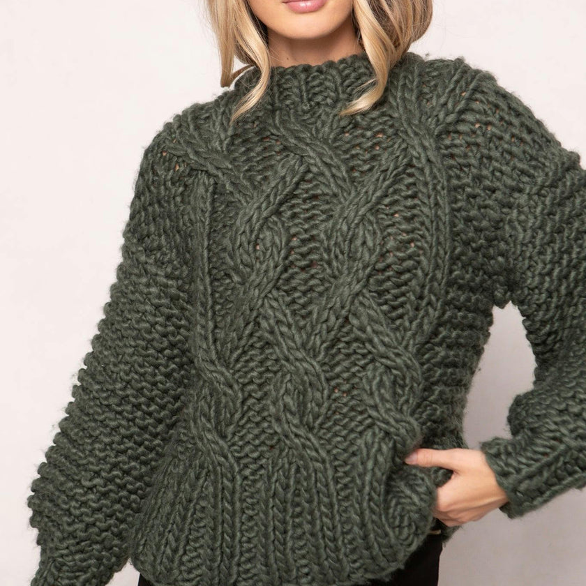 Erica Sweater in Emerald