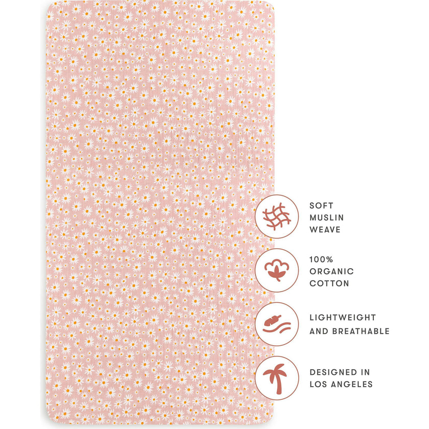 Organic Muslin Cotton Crib Sheet