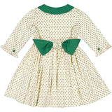 Olympe Green Long Sleeve Smocked Dress