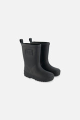 Rain Boots In Natural Rubber Black