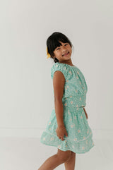 Smocked Eyelet Skirt
