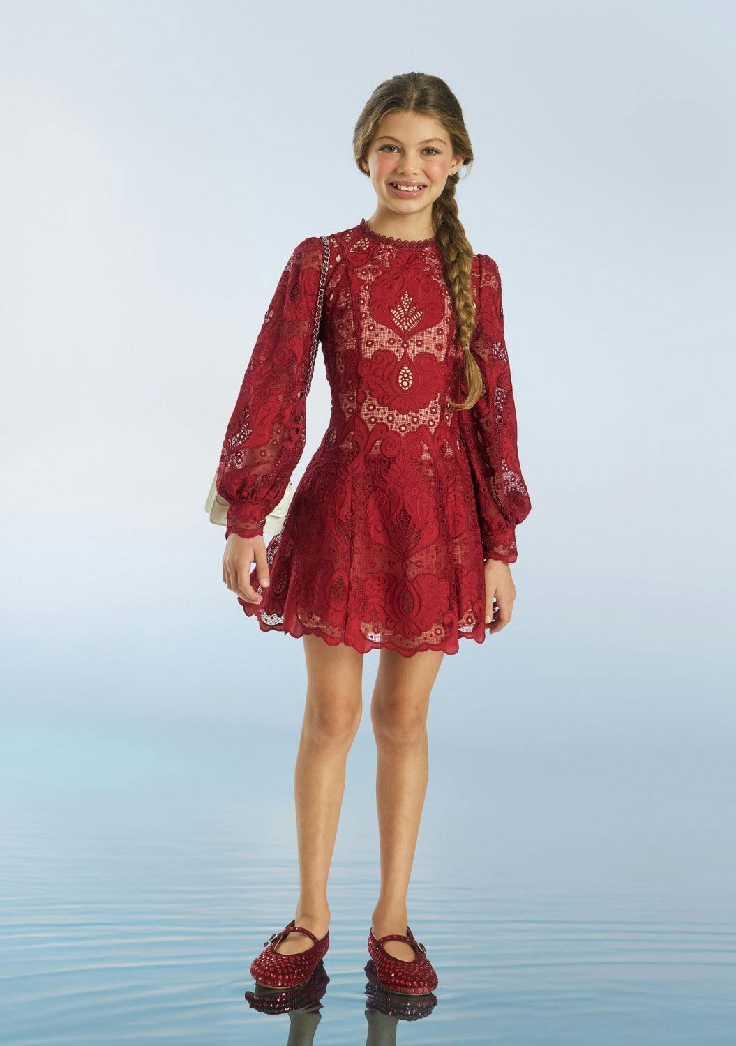 Gisele Embroidery Mini Dress