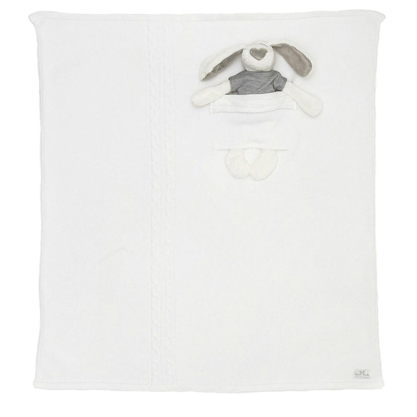 Milo & Lilirose Knitted Baby Blanket Set